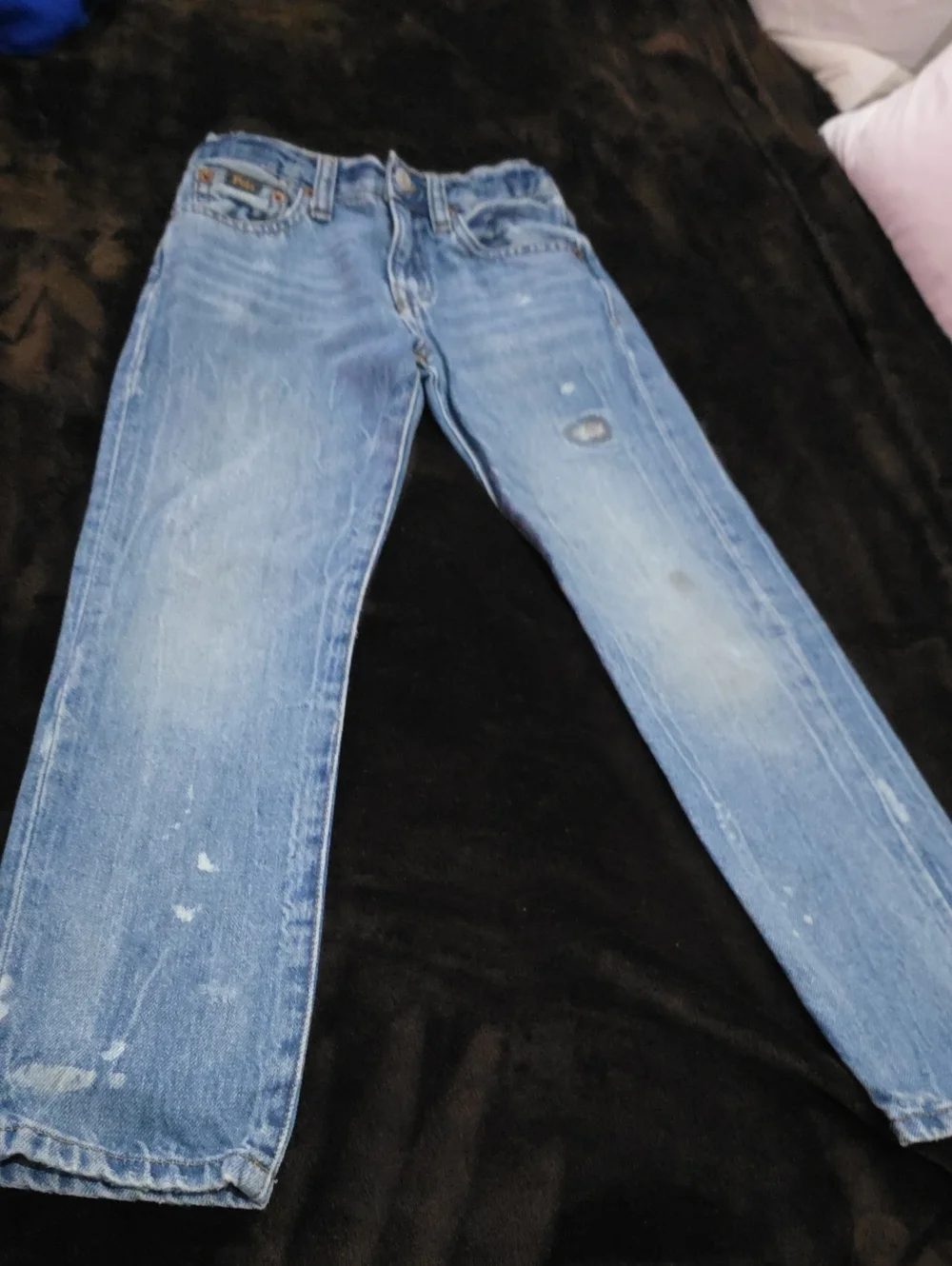 Ralph Lauren Light Blue Distressed Kids Jeans